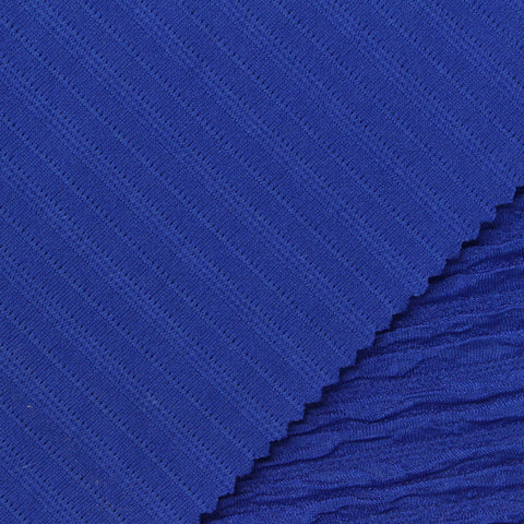 Polyester Stretch Knit Fabric, 220 gsm, 165 cm — Blue