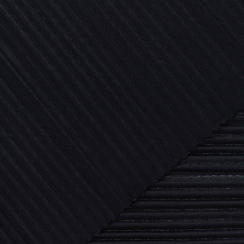 Polyester Stretch Crepe Fabric, 190 gsm, 160 cm — Black, ref EF-261032