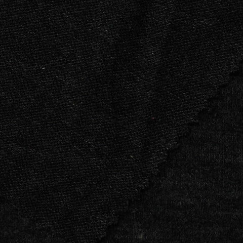 Viscose Polyester Stretch Jersey Knit Fabric, 208 gsm — Black