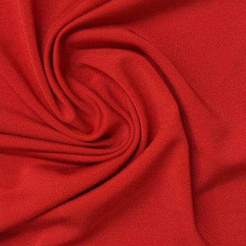 Viscose Stretch Jersey Knit Fabric, 230 gsm, 155 cm — Red