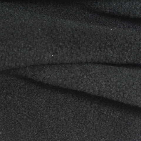 Black Brushed Fleece, Polyester