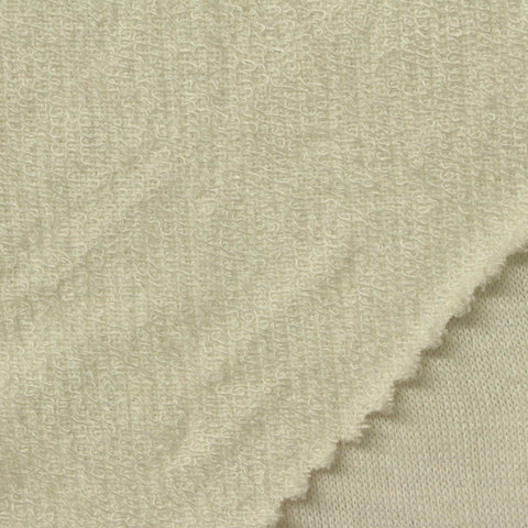 100% Viscose French Terry Fabric, 266 gsm, 175 cm — Khaki