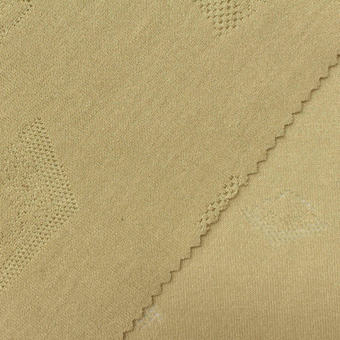 Khaki Tone-on-Tone Jacquard, Viscose-Poly
