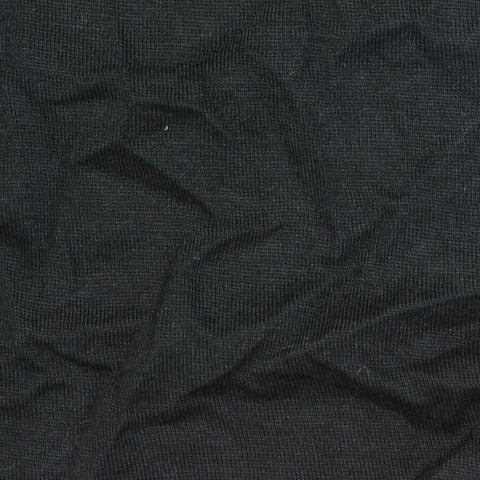 Cotton Polyester Jersey Knit Fabric, 130 gsm, 160 cm — Black