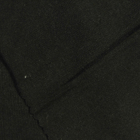 Polyester Viscose Stretch Jersey Knit Fabric, 180 gsm, 165 cm — Black