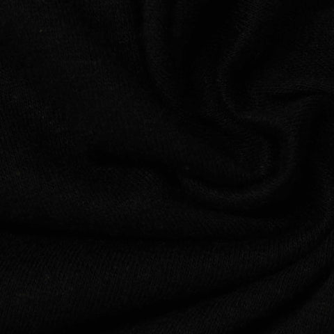 Cotton Polyester Jersey Knit Fabric, 165 gsm, 150 cm — Black