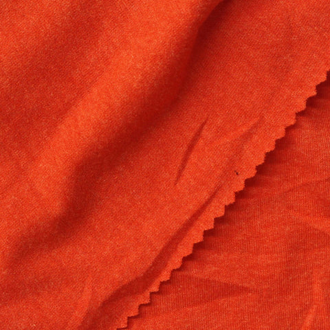 Orange Marl Jersey Knit, Poly-Cotton, 170 gsm