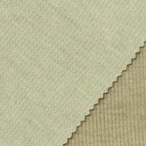 Viscose Polyester Blend Stretch Knit Fabric, 320 gsm, 185 cm — Khaki
