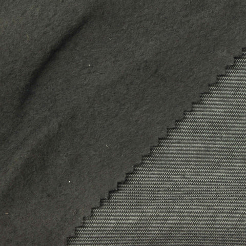 Heathered Grey Marl Interlock Knit, Cotton-Poly