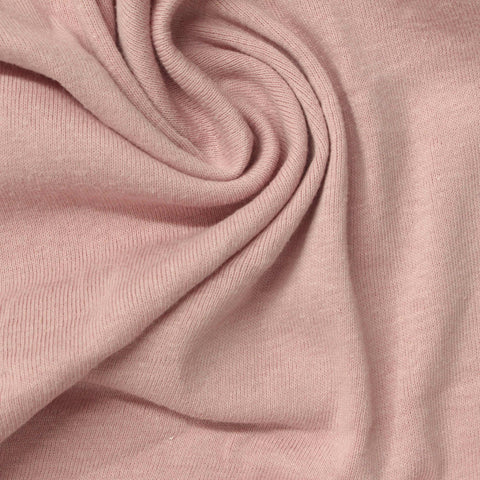 100% Cotton Rib Knit Fabric, 190 gsm, 165 cm — Pink