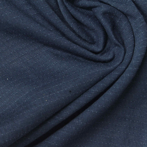 Dark Blue Heather Knit, Cotton