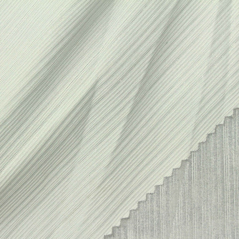 Silver Vertical-Stripe Knit, Polyester