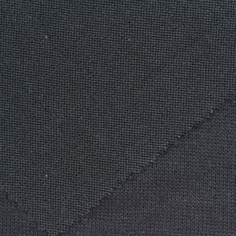 Navy Ribbed Rib Knit, Cotton