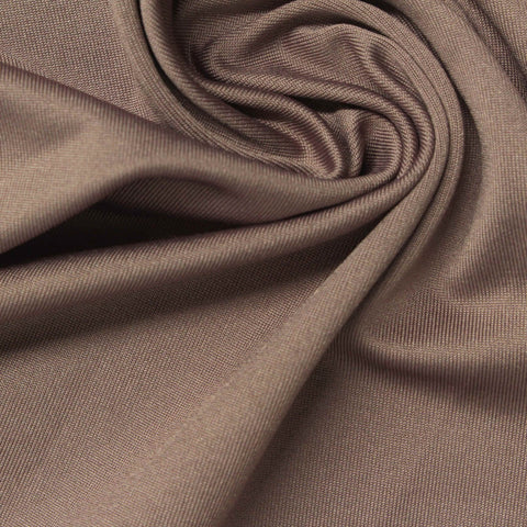 Polyester Stretch Jersey Knit Fabric, 230 gsm, 160 cm — Brown