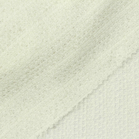 Off-White Textured Rib Knit, Polyester