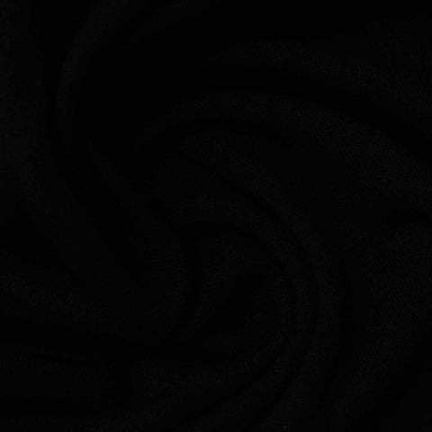 Black Rib Knit, Viscose-Poly