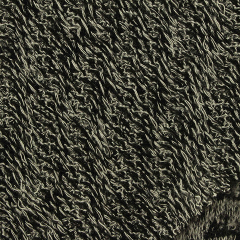 Black Zebra Chunky Knit, Viscose-Poly, 212 gsm