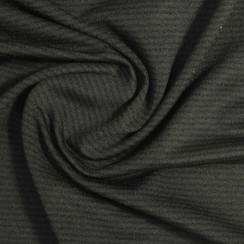 Dark Green Marl Jersey Knit, Polyester, 115 gsm