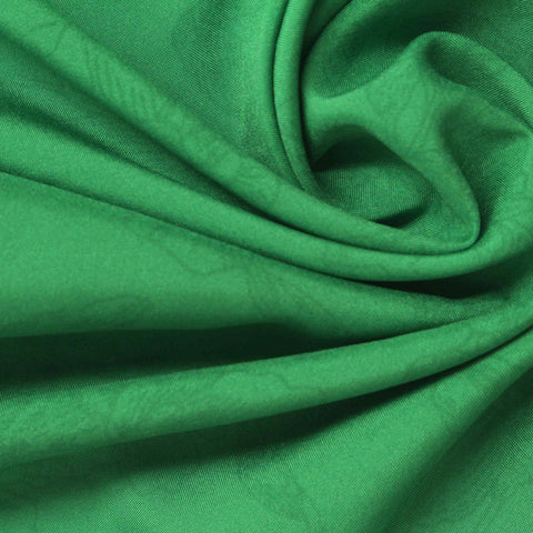 Green Floral Jacquard, Polyester, 62 gsm