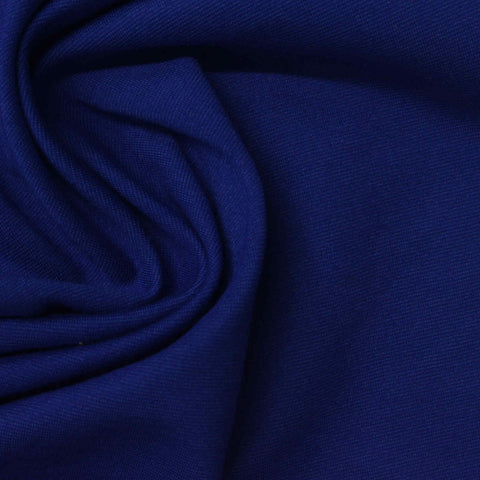 Viscose Nylon Stretch Ponte Knit Fabric, 230 gsm, 168 cm — Navy