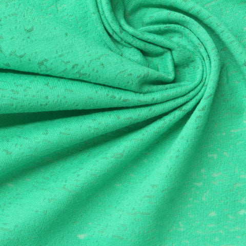 Green Marl Knit, Cotton-Poly