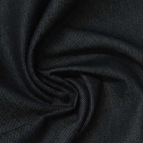 Cotton Polyester Denim Fabric, 255 gsm, 145 cm — Navy