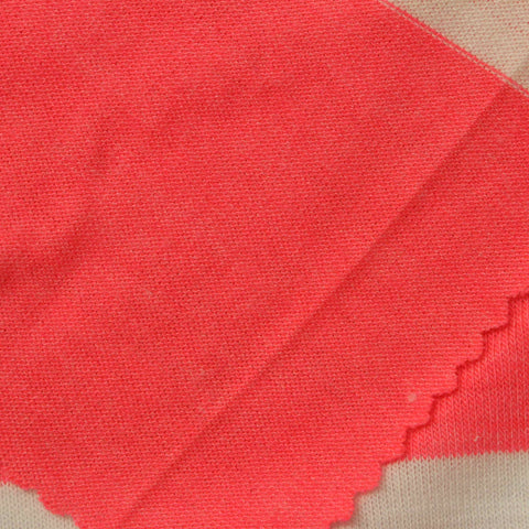 Light Beige Stripe Knit, Poly-Viscose