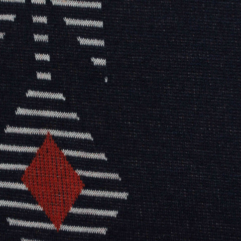 Dark White Plaid Jacquard, Poly-Cotton
