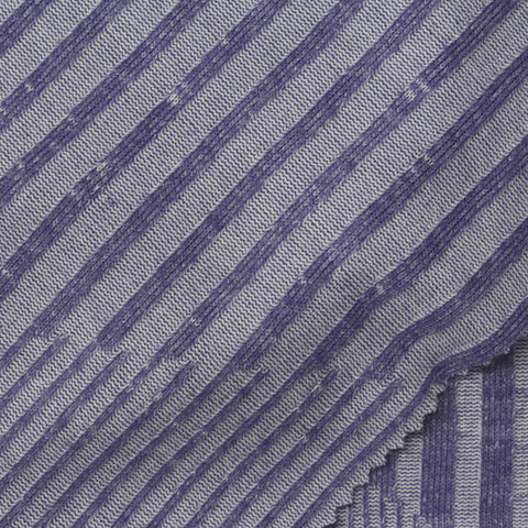 Jacquard Polyester Viscose Stretch Knit Fabric, 220 gsm, 160 cm — Purple