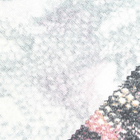 Pink Abstract Chunky Knit, Viscose-Poly