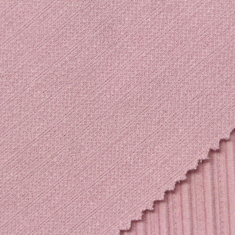 Dusty Pink Stripe Fleece, Polyester