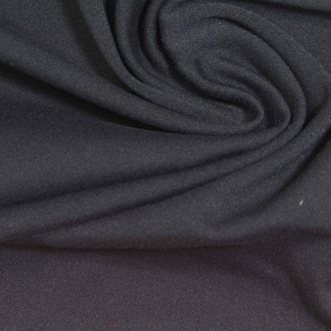 Brushed Nylon Stretch Interlock Knit Fabric, 210 gsm, 160 cm — Navy, ref EF-253232