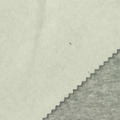 Grey Heathered-Marl French Terry, Cotton-Poly, 236 gsm