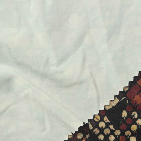 Brown Dots Milk Silk Knit, Polyester