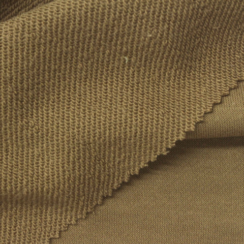 Khaki French Terry, Poly-Cotton