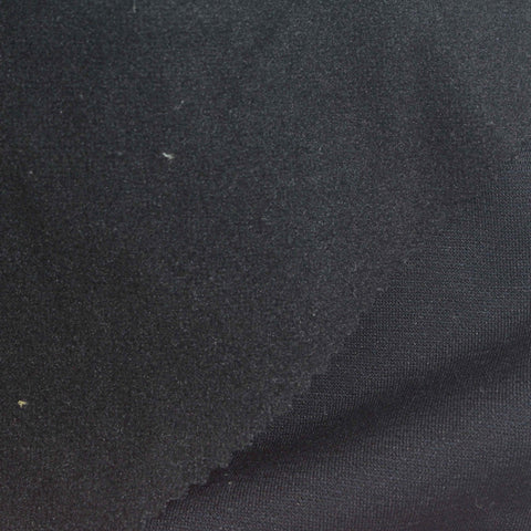Black Interlock Knit, Poly-Viscose