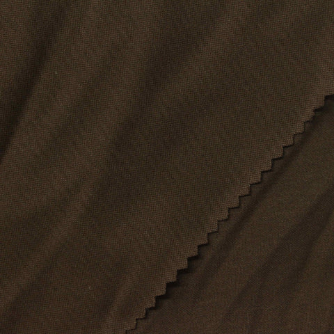 Polyester Cotton Jersey Knit Fabric, 170 gsm, 155 cm — Brown
