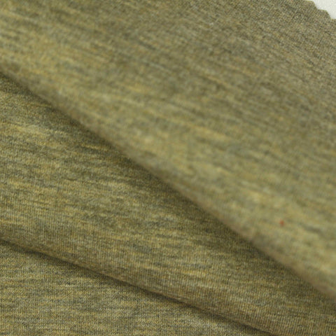 Olive Green Marl Scuba Knit, Poly-Viscose
