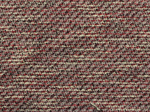 Red Marl Bouclé, Poly-Cotton