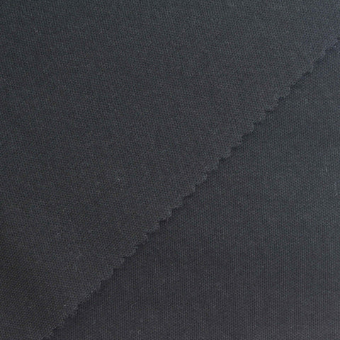 Cotton Polyester Scuba Knit Fabric, 285 gsm, 160 cm — Black