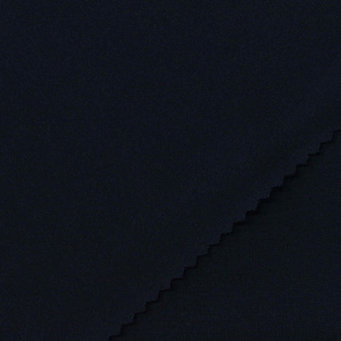 Viscose Nylon Stretch Ponte Knit Fabric, 400 gsm, 152 cm — Navy