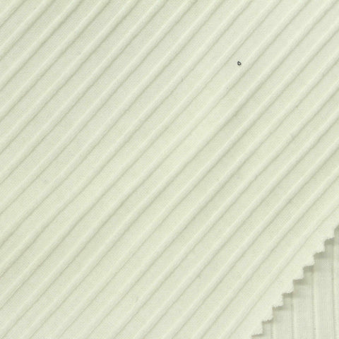 Cotton Stretch Rib Knit Fabric, 230 gsm, 140 cm — Beige