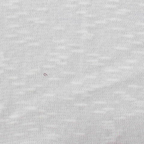 Slub Cotton Viscose Chunky Knit Fabric, 178 gsm, 140 cm — White