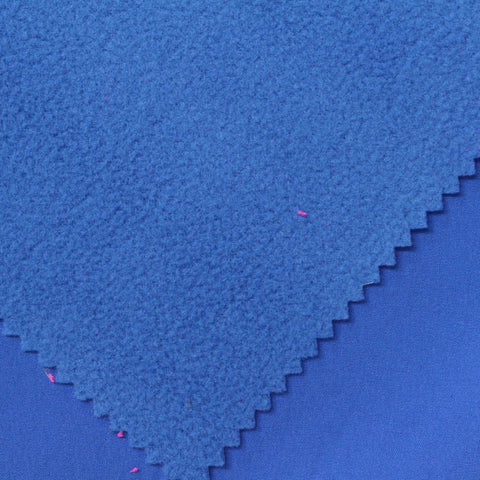 Polyester Stretch Fleece Fabric, 300 gsm, 148 cm — Blue