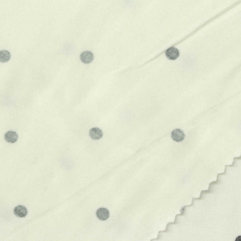 Dark Grey Dots Jersey Knit, Poly-Viscose, 200 gsm
