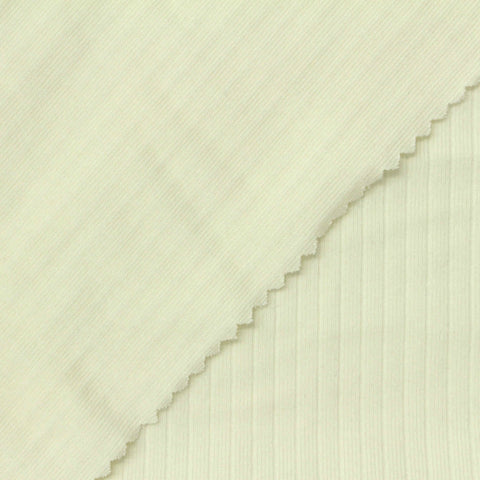Cotton Stretch Rib Knit Fabric, 238 gsm, 163 cm — Khaki