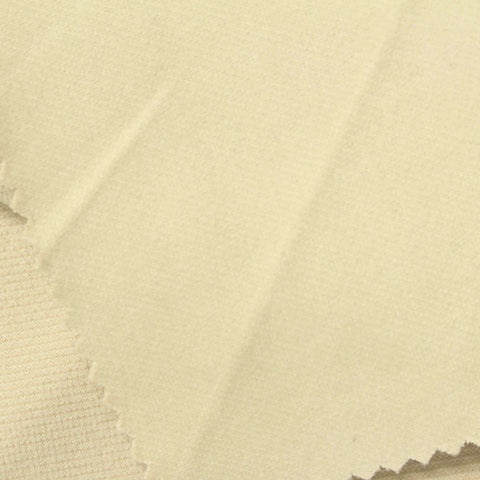 Polyester Stretch Interlock Knit Fabric, 350 gsm, 162 cm — Beige