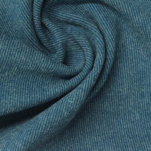Cotton Polyester Stretch Scuba Knit Fabric, 215 gsm, 160 cm — Blue
