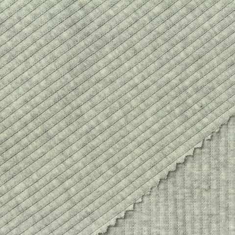 Grey Heather Rib Knit