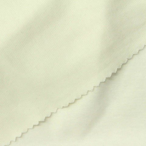 Cotton Stretch Rib Knit Fabric, 250 gsm, 165 cm — Beige